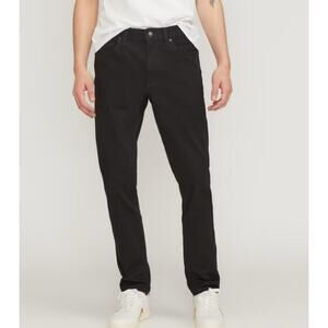 Everlane The Slim 4-Way Stretch Organic Jean | Uniform Black 35x32